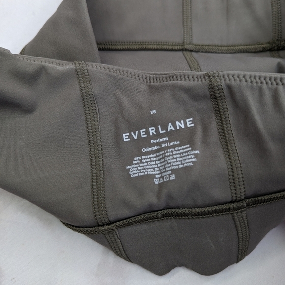 Everlane Perform Bra XS Women Brown Criss Cross Back Square Back Bralette - Picture 4 of 10